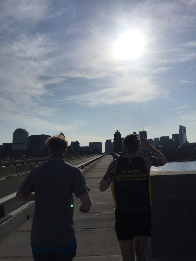 Boston Marathon Shakeout Sun
